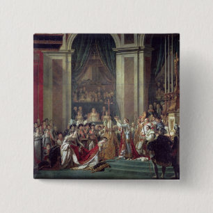 Chapa Cuadrada La consagración y Josephine de Napoleon