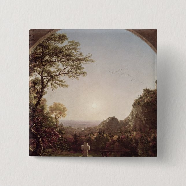 Chapa Cuadrada La cruz solitaria, 1845 (Anverso)