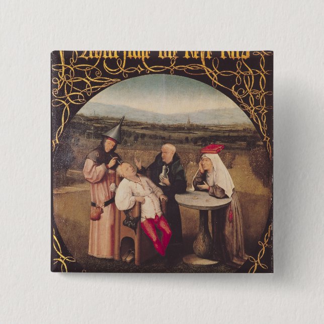 Chapa Cuadrada La curación de la locura (Anverso)