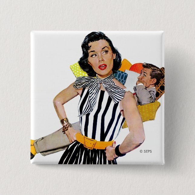 Chapa Cuadrada La Dama Fue Insultada 2 (Anverso)