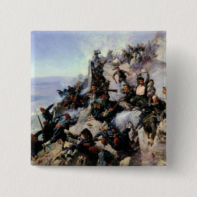 Chapa Cuadrada La defensa de la aguilera de Eagle (Anverso)