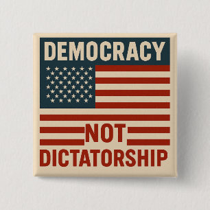 CHAPA CUADRADA LA DEMOCRACIA NO LA DICTADURA