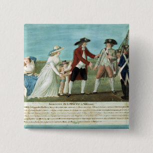 Chapa Cuadrada La detención de Louis XVI y su familia