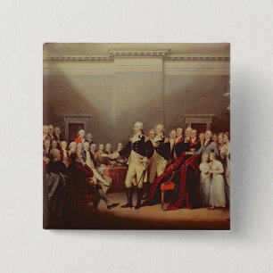 Chapa Cuadrada La dimisión de George Washington