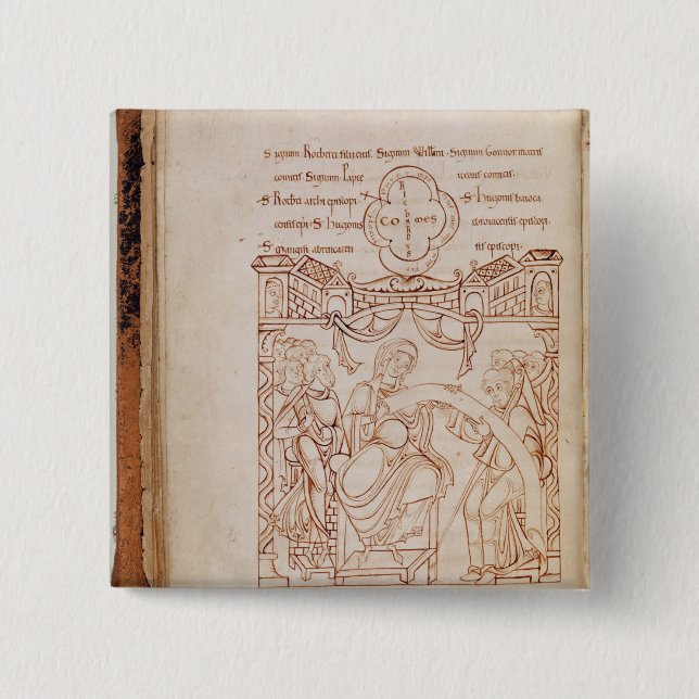 Chapa Cuadrada La donación a Gonnor (Anverso)