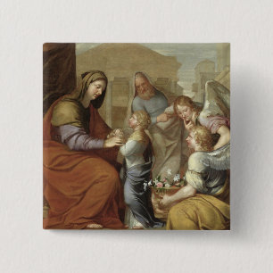 Chapa Cuadrada La educación de la Virgen, 1658