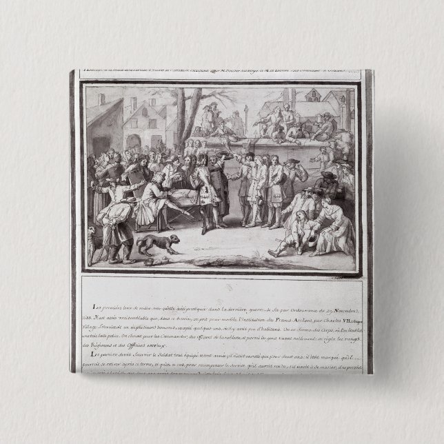 Chapa Cuadrada La elección de la milicia (Anverso)