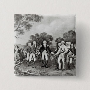 Chapa Cuadrada La entrega de general Burgoyne Saratoga