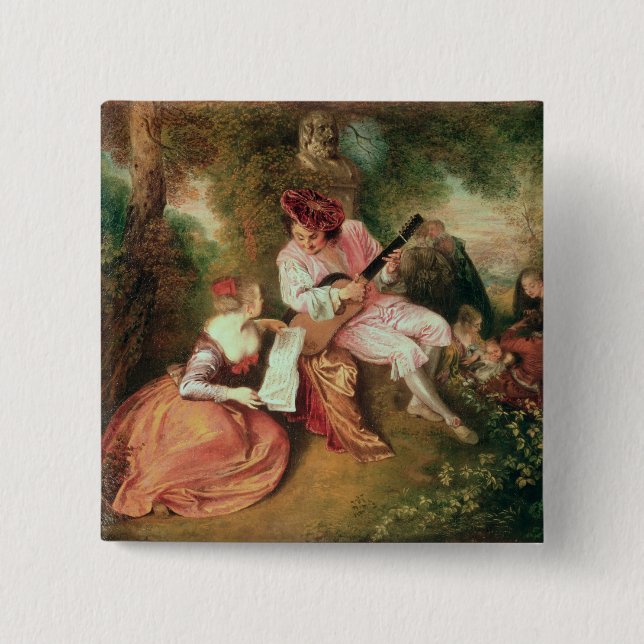 Chapa Cuadrada La escala del amor, 1715-18 (Anverso)