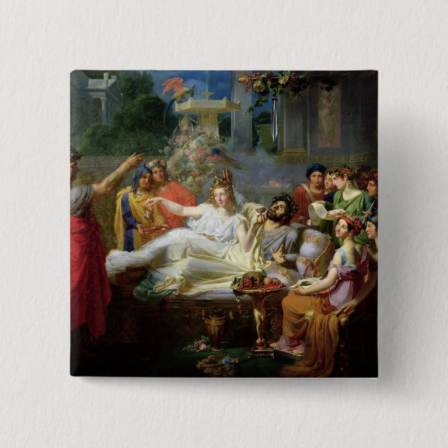 Chapa Cuadrada La espada de Damocles (Anverso)