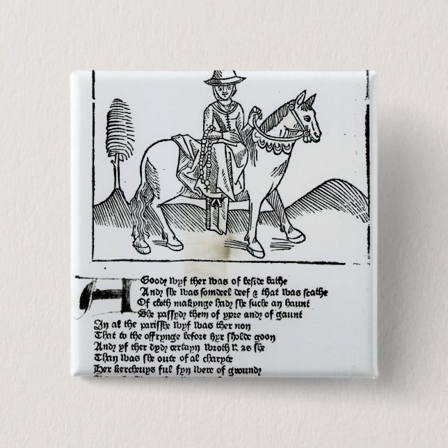 Chapa Cuadrada La esposa del baño (Anverso)