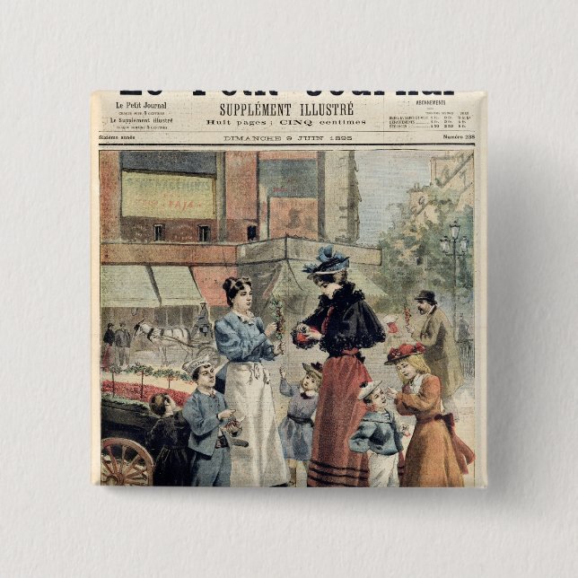 Chapa Cuadrada La estación de la cereza (Anverso)