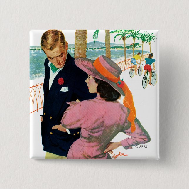 Chapa Cuadrada La estrategia del amor (Anverso)