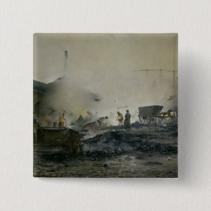 Chapa Cuadrada La fábrica del gas en Courcelles, 1884