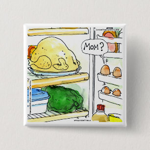 Chapa Cuadrada La familia de huevos de pollo frito es divertida