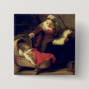 Chapa Cuadrada La familia santa, c.1645