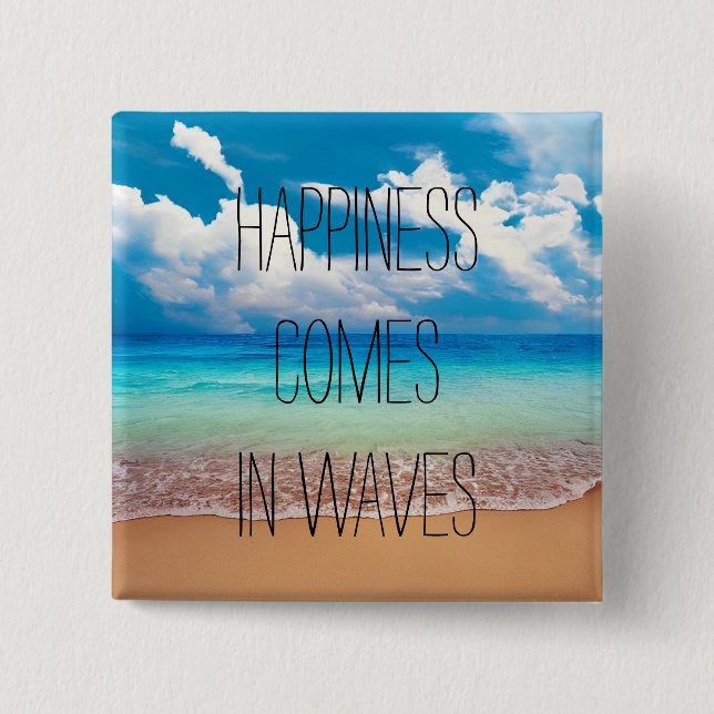 Chapa Cuadrada La felicidad llega en oleadas (Anverso)