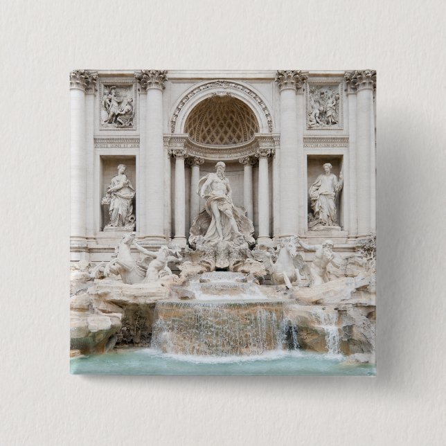 Chapa Cuadrada La Fontana di Trevi (italiana: Fontana di Trevi) (Anverso)