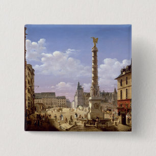 Chapa Cuadrada La fuente en el lugar du Chatelet