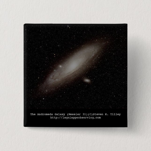 Chapa Cuadrada La galaxia del Andromeda (M31) (Anverso)