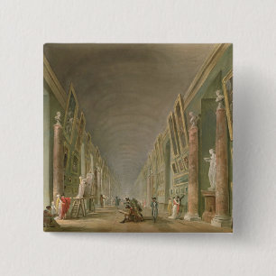 Chapa Cuadrada La galería magnífica del Louvre