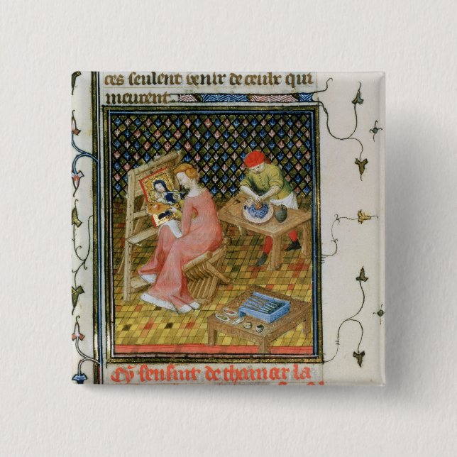 Chapa Cuadrada La historia de Thamyris, del ` De Claris (Anverso)