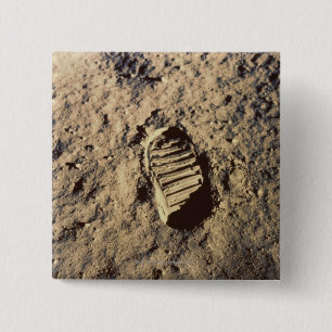 Chapa Cuadrada La huella del astronauta