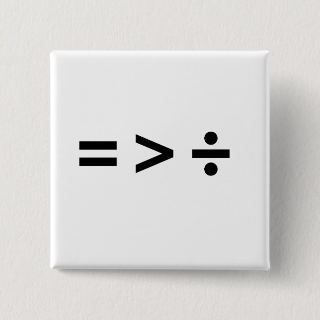 CHAPA CUADRADA LA IGUALDAD ES MAYOR QUE LOS DI (Anverso)