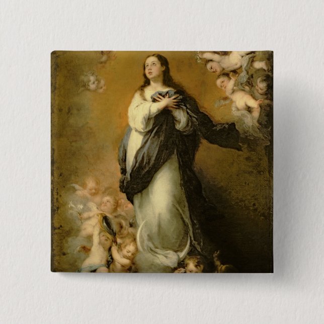 Chapa Cuadrada La Inmaculada Concepción (Anverso)