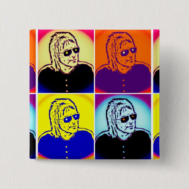 Chapa Cuadrada La insignia de Paul Weller (Anverso)