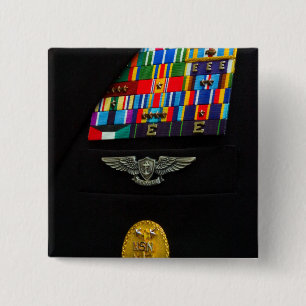 Chapa Cuadrada La insignia del jefe del amo del comando