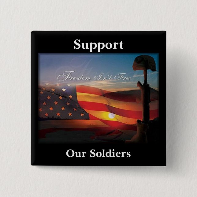 Chapa Cuadrada La "libertad no está libre " (Anverso)