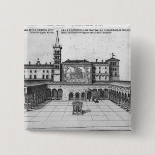 Chapa Cuadrada La logia de la bendición del Vatican viejo