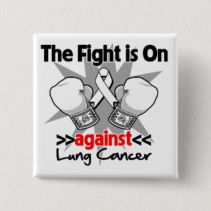 Chapa Cuadrada La lucha está encendido contra cáncer de pulmón