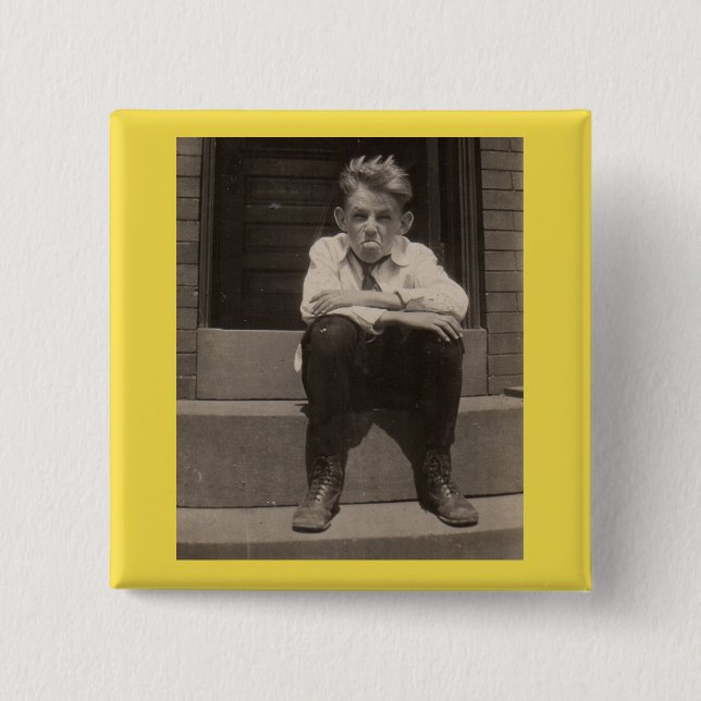 Chapa Cuadrada la mala actitud (Anverso)