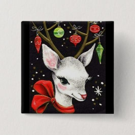 Chapa Cuadrada La mayoría de los ciervos hermosos del navidad del