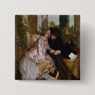 Chapa Cuadrada La medida para el anillo de bodas, 1855