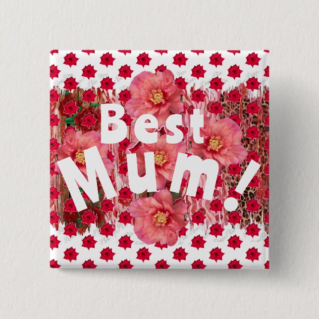 Chapa Cuadrada ¡La mejor Mamá! (Anverso)
