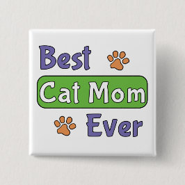 Chapa Cuadrada La mejor mamá de gatos de todas