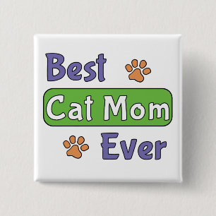 Chapa Cuadrada La mejor mamá de gatos de todas