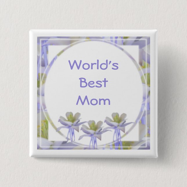 Chapa Cuadrada La mejor mamá del mundo (Anverso)