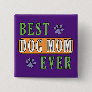 Chapa Cuadrada La mejor mamá del perro