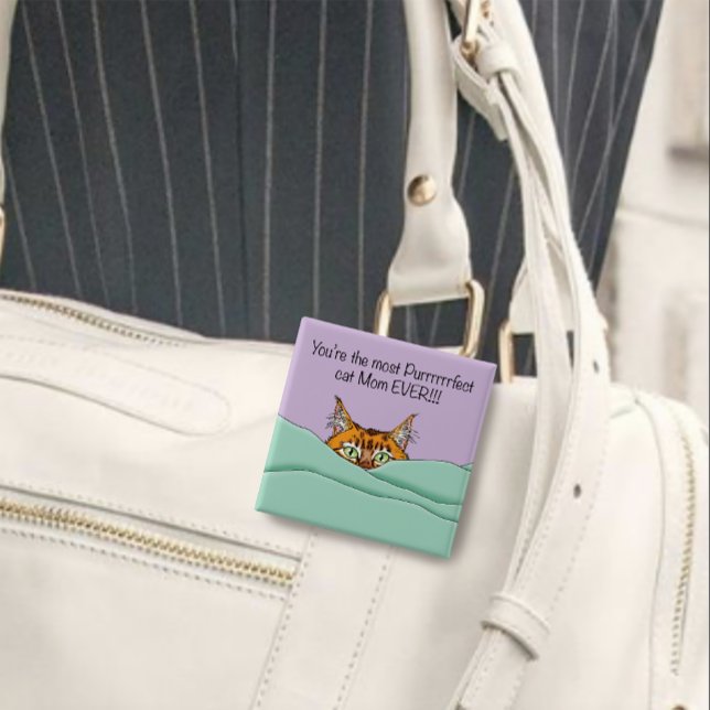 Chapa Cuadrada ¡La mejor mamá gata! Día de la madre (Subido por el creador)