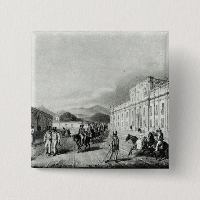 Chapa Cuadrada La menta de Santiago (Anverso)