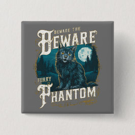 Chapa Cuadrada La misteriosa noche gótica victoriana Maine Coon