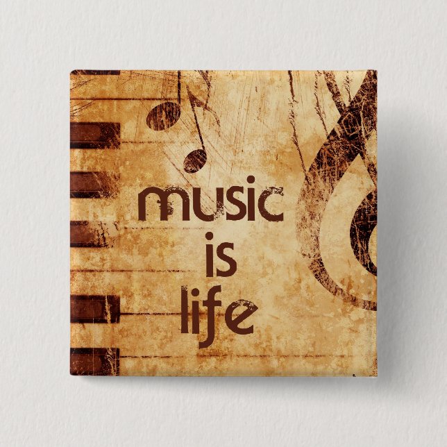 Chapa Cuadrada La música es vida (Anverso)