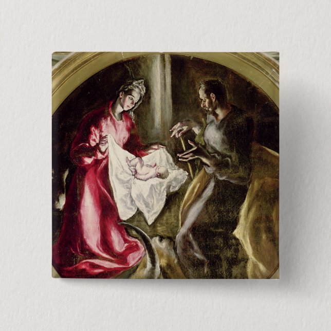 Chapa Cuadrada La natividad, 1587-1614 (Anverso)