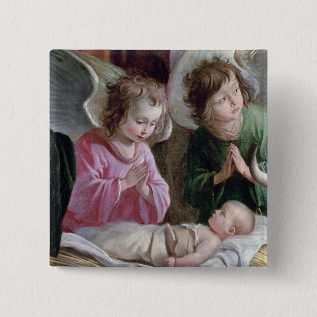 Chapa Cuadrada La natividad, del altar de Buxtehude, 1400-10 (Anverso)