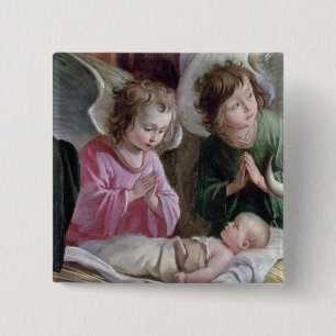 Chapa Cuadrada La natividad, del altar de Buxtehude, 1400-10