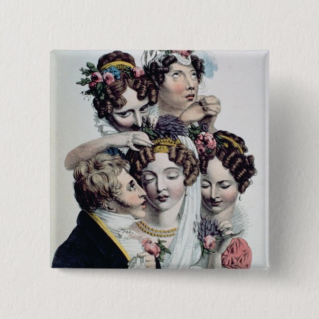 Chapa Cuadrada La novia, c.1820 (litho) (Anverso)